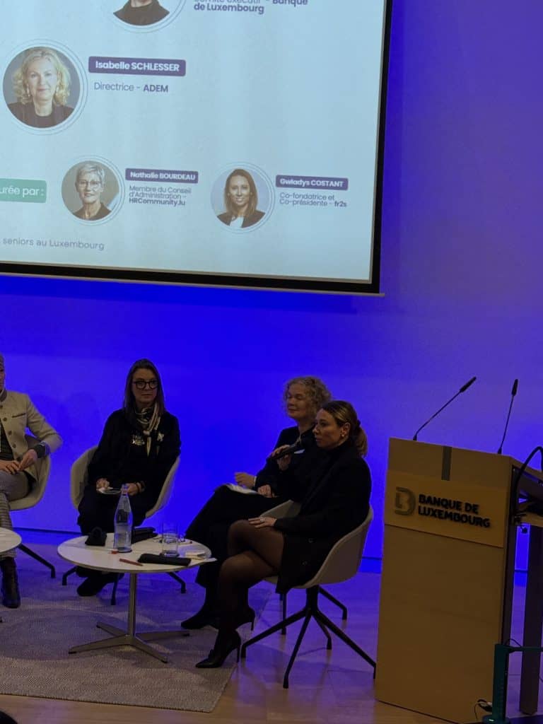 Gwladys Costant table ronde hr community emploi des seniors